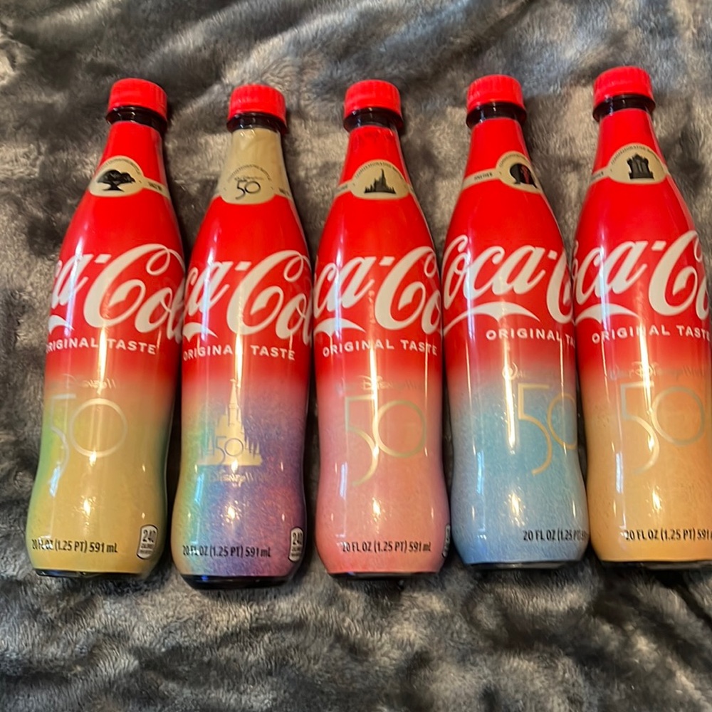 Disney world's most magical 50th celebration coke bottle collection